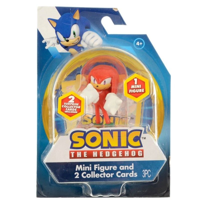 Sonic The Hedgegog 7.5cm Mini Figure with 2 Collector Cards (Knuckles) on Action Figures